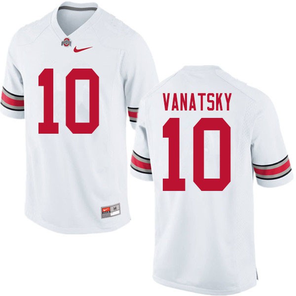 Ohio State Buckeyes #10 Danny Vanatsky Men Football Jersey White